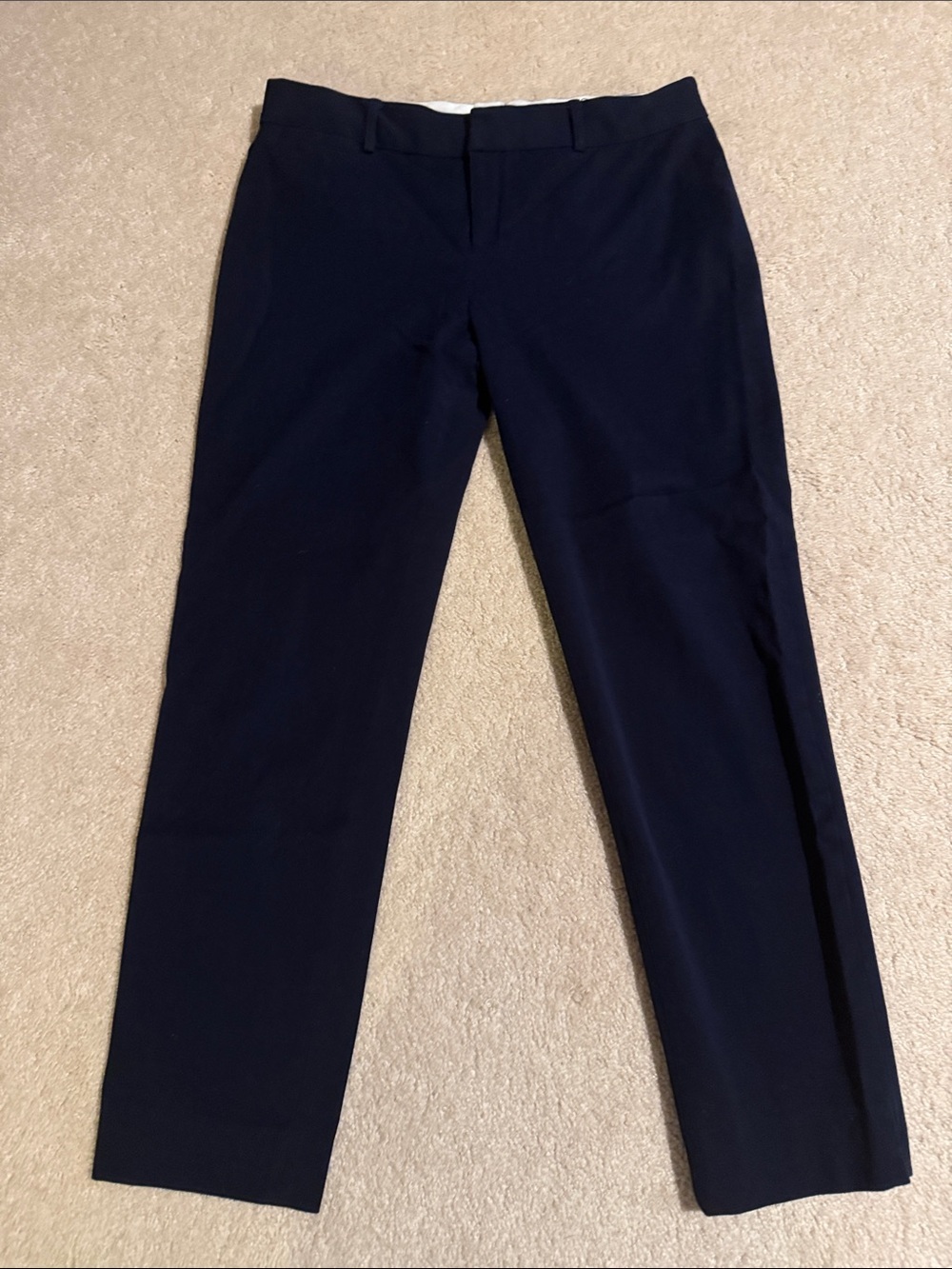 crown & ivy Navy Straight Leg Women's Dress Pants